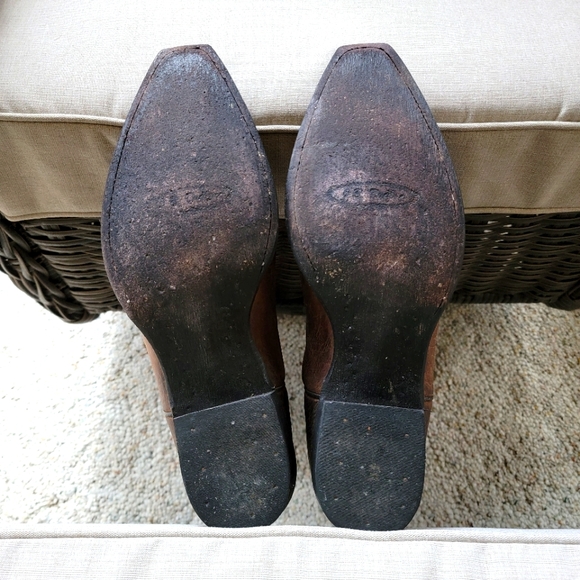 J B Dillon Brown Cross Cowboy Boots - Picture 6 of 11